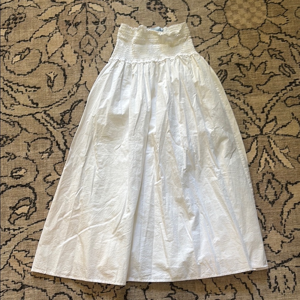 Hill House White Midi Skirt